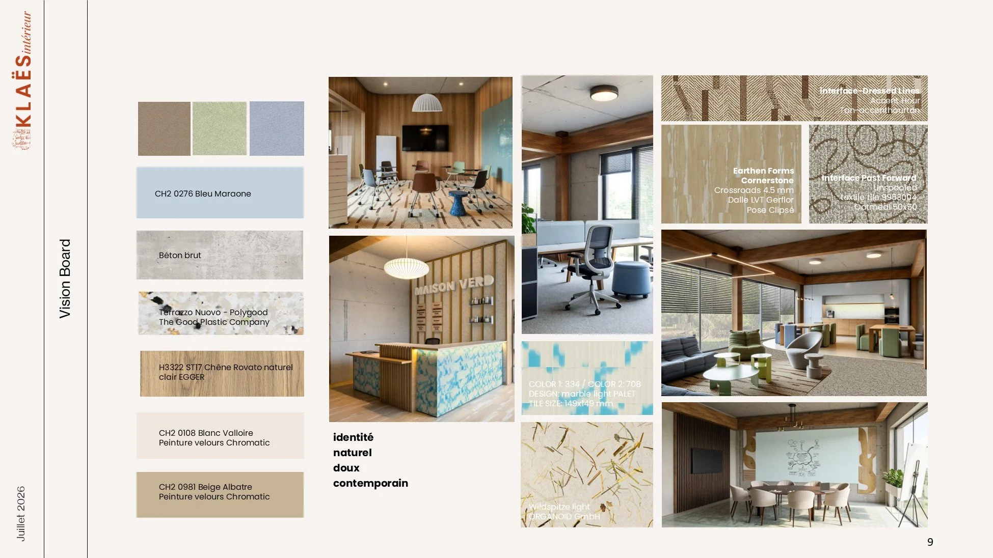 Projet Space planning Lyon Moodboard