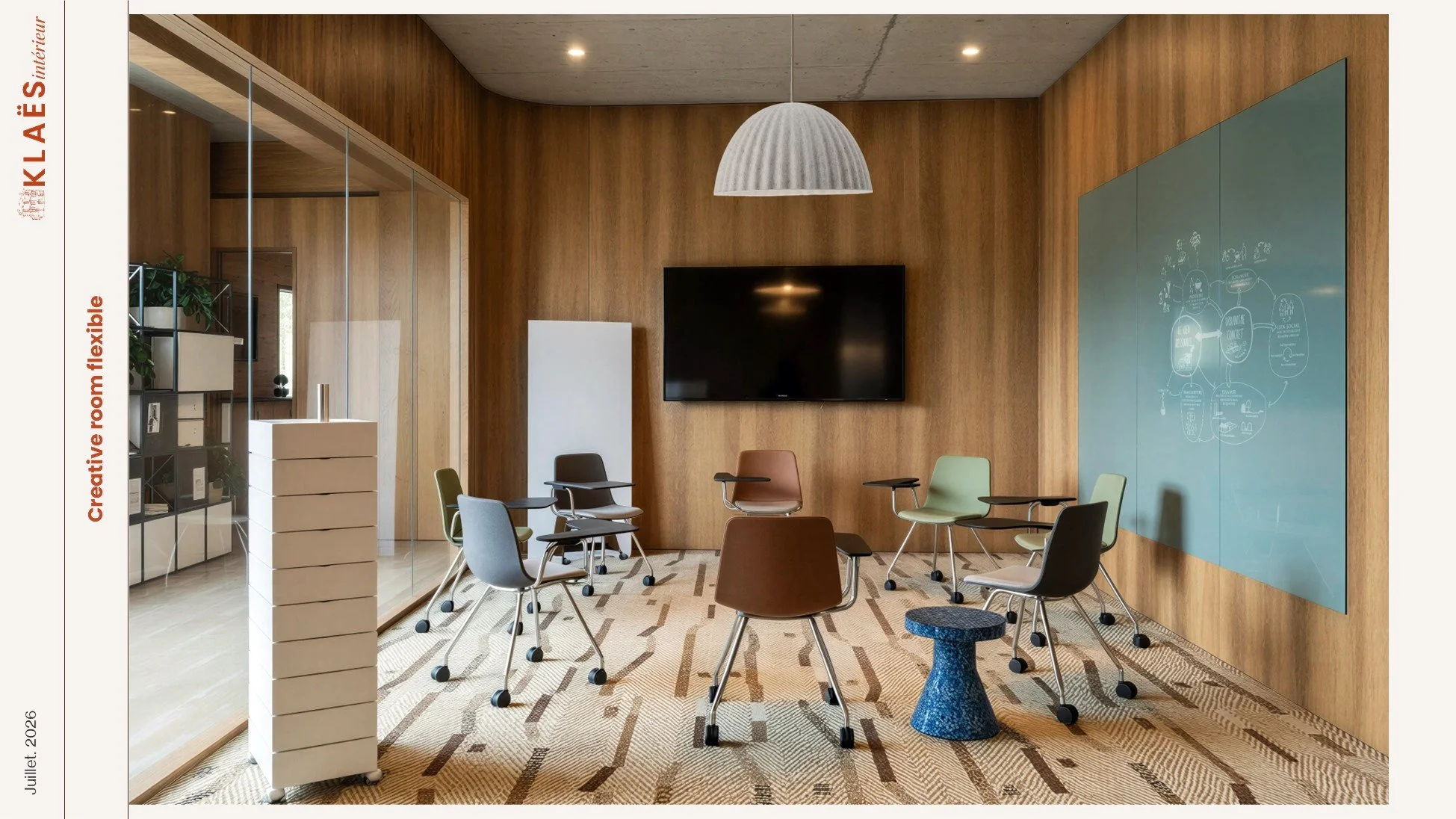 Projet Space planning Lyon  Salle de réunion flexible