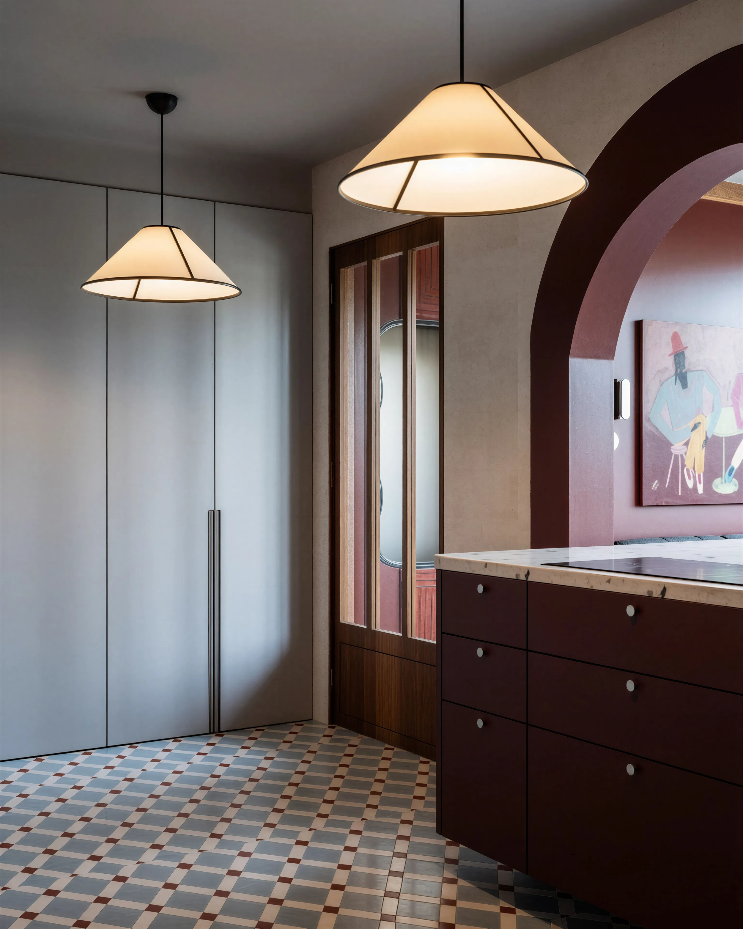 Aménagement cuisine contemporaine sur-mesure à lyon.