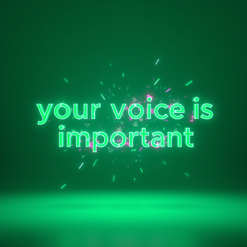 YOUR VOICE IS IMPORTANT