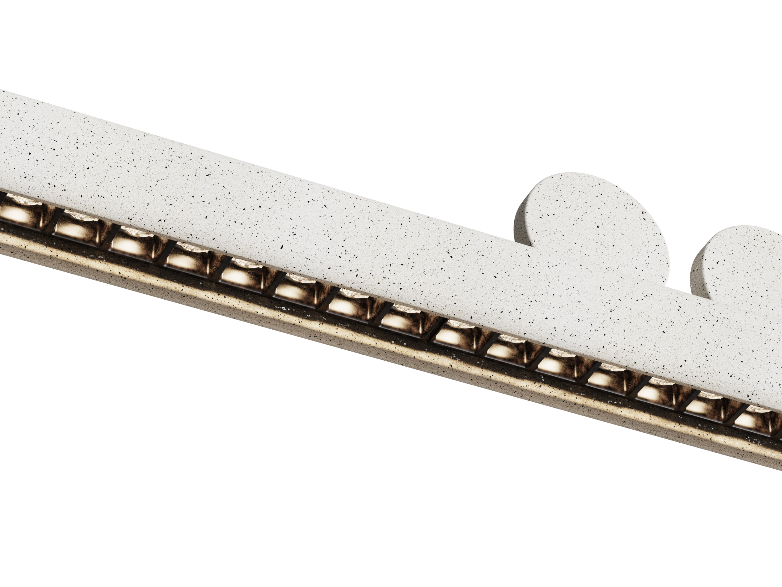 Light By Raven Huggin 3 x Disc white marble close up