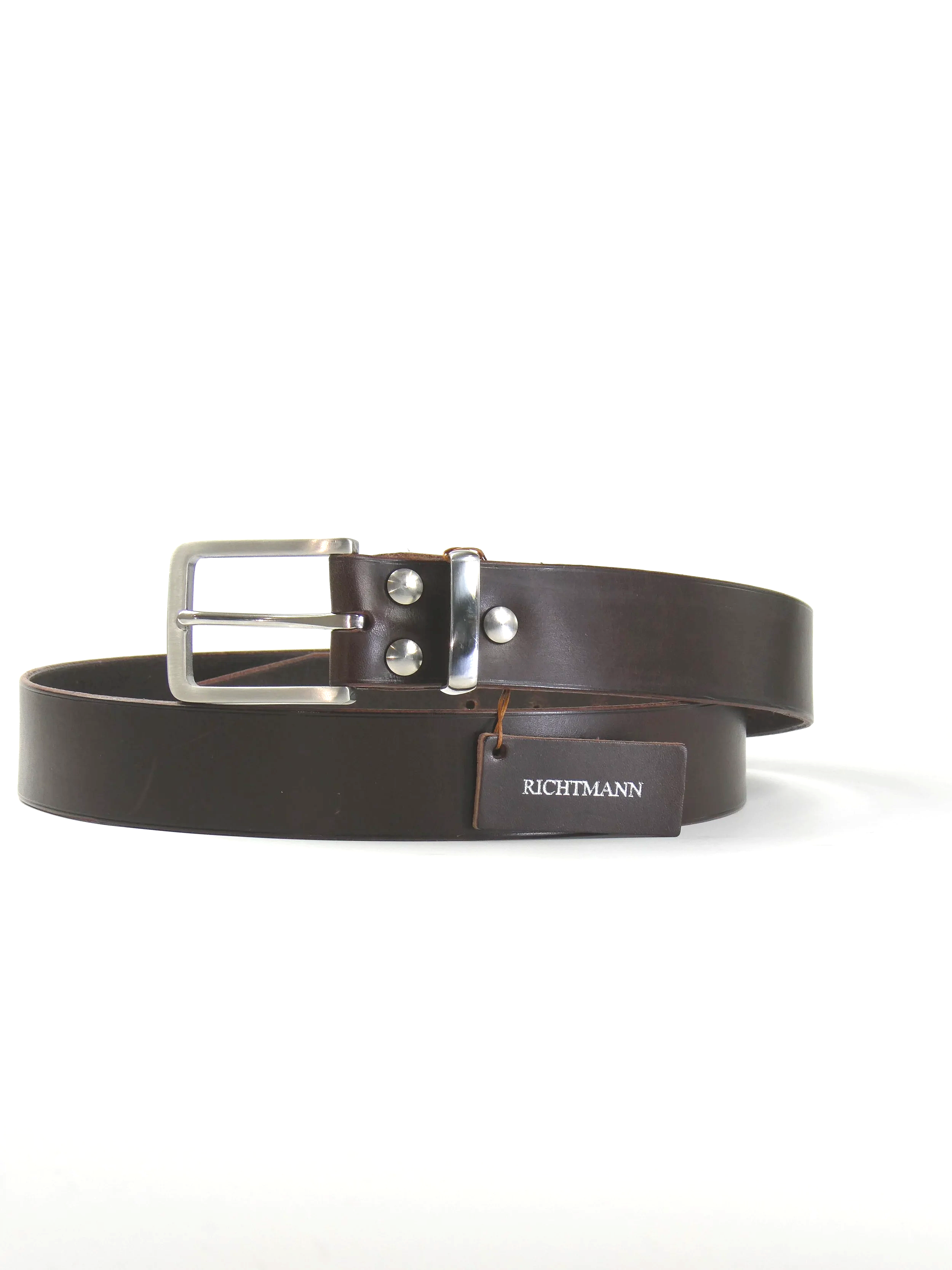 Handcrafted belt Dark brown