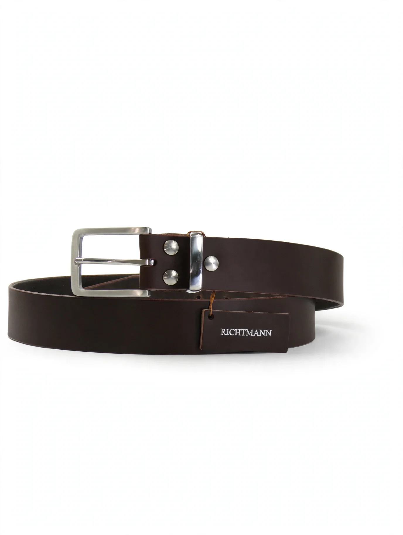 Handcrafted belt Dark brown