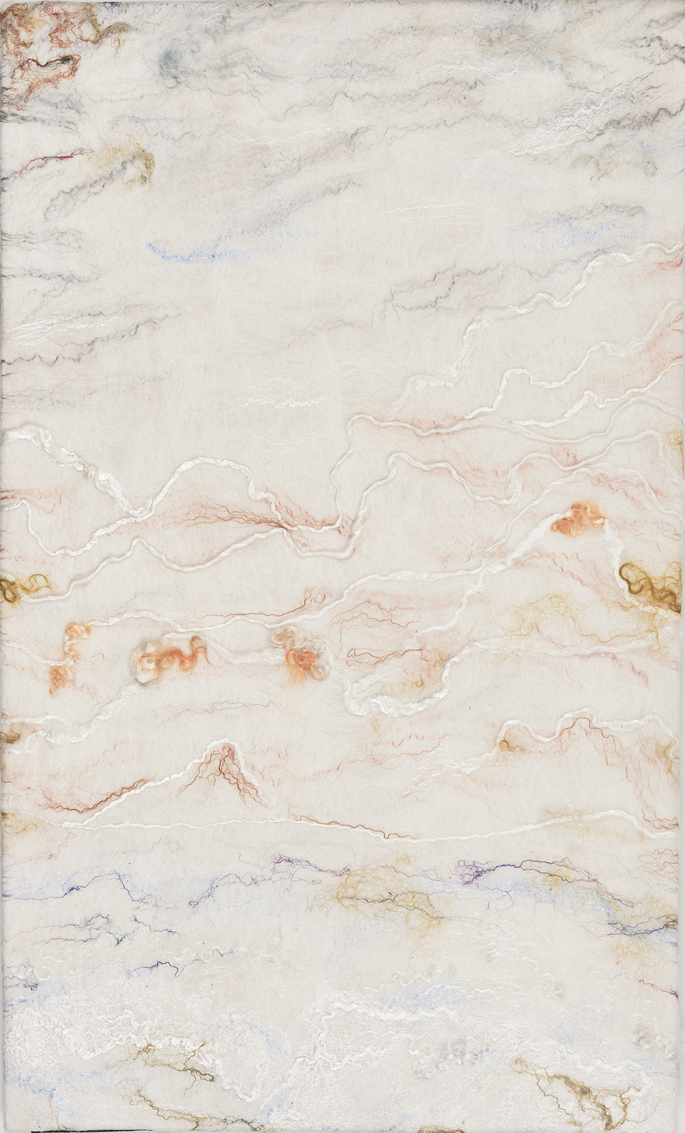 akoestisch paneel, een kunstwerk in vilt van khansen