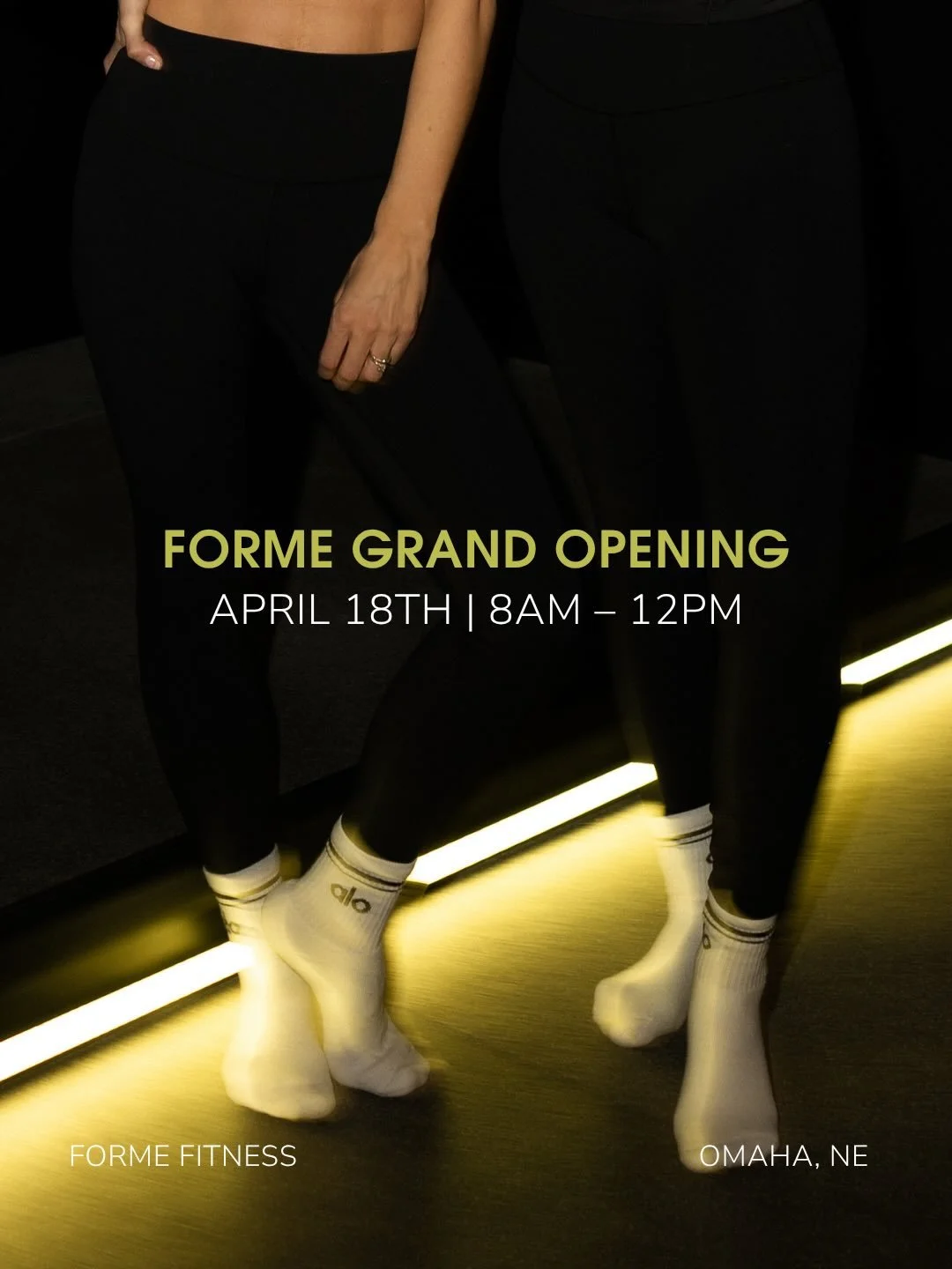 This one is for all of us ✨

FORME GRAND OPENING CELEBRATION:
April 18th from 8am-12pm!

POP UPS AND GIVEAWAYS FROM OUR FAVORITES:
@retro.roast 
@hey.habibi.clothing 
@elevatemedspaomaha 
@zencoffeeco 
@lululemon 
+ a 20 class pack from us ⚡️ 

Book 