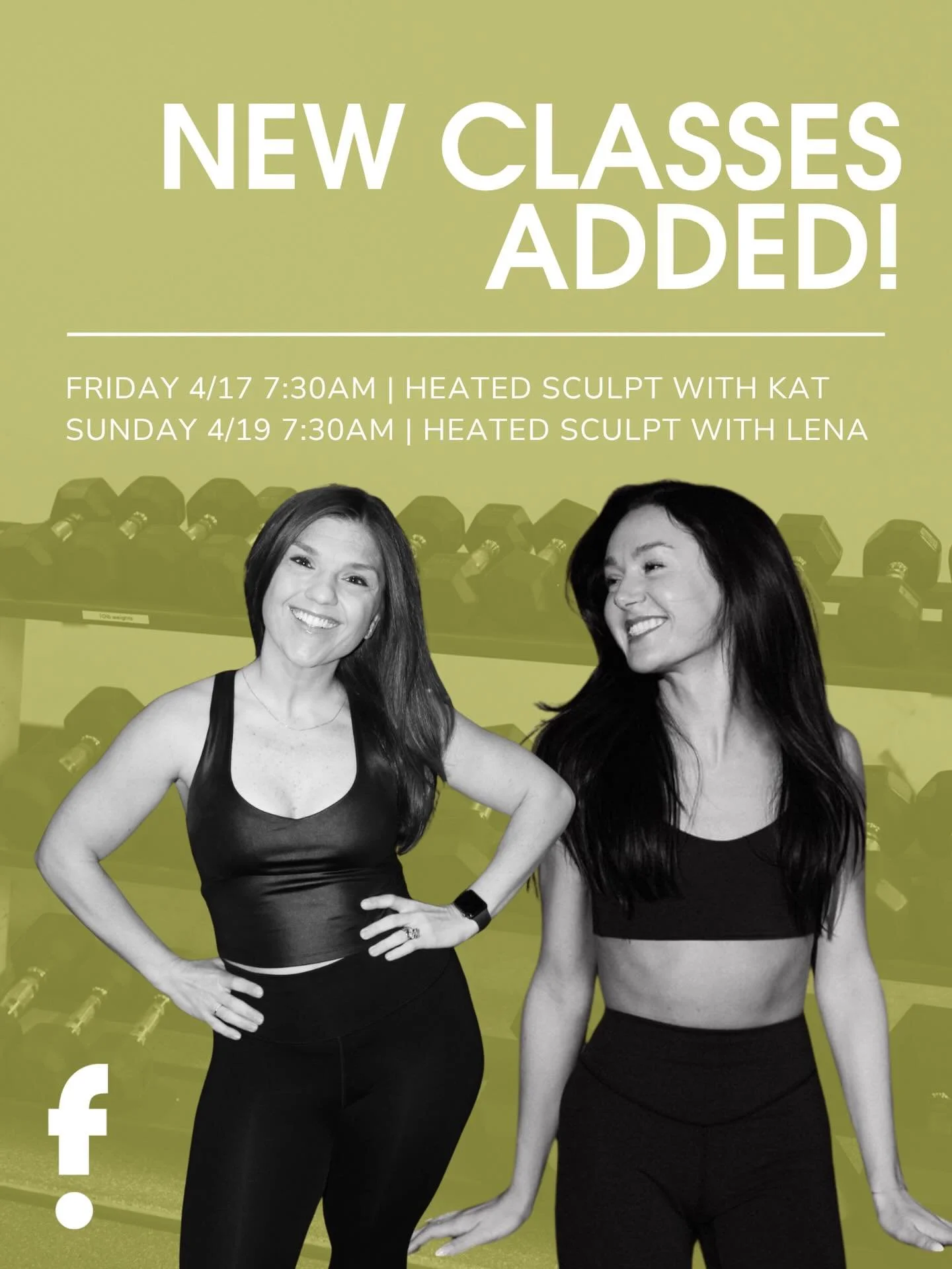 MORE CLASSES COMING IN 2 WEEKS 😍 

SUNDAY 7:30AM with @lenafino 
FRIDAY 7:30AM with @the_tiniest_of_tims