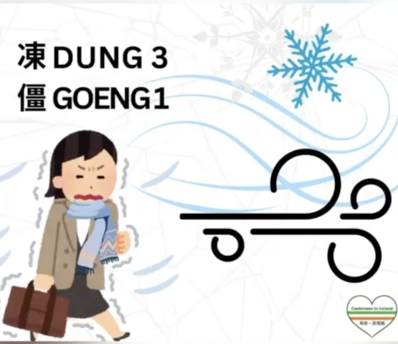 Weekly Cantonese: dung3 goeng1每週廣東話：凍僵