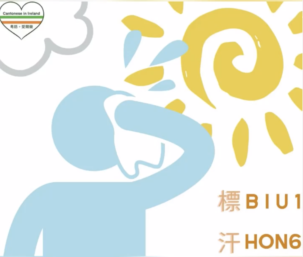 Weekly Cantonese: biu1 hon6每週廣東話: 標汗