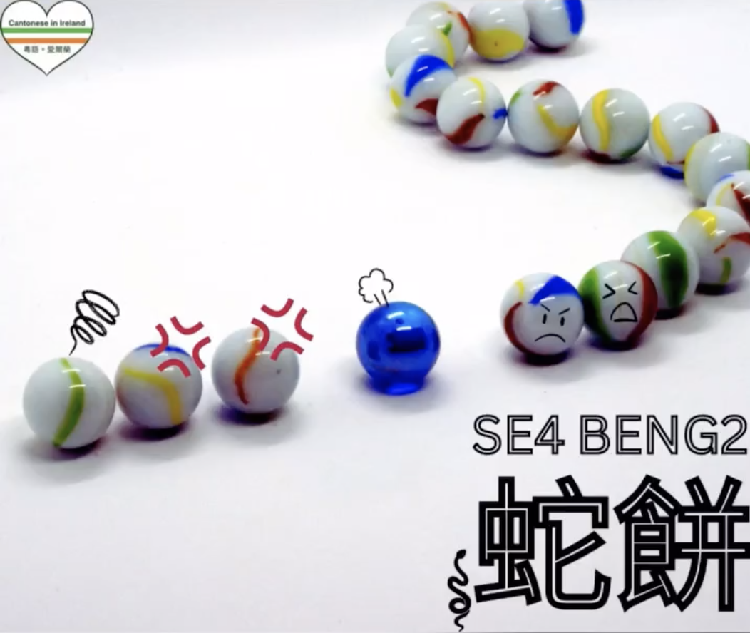 Weekly Cantonese: se4 beng2每週廣東話: 蛇餅