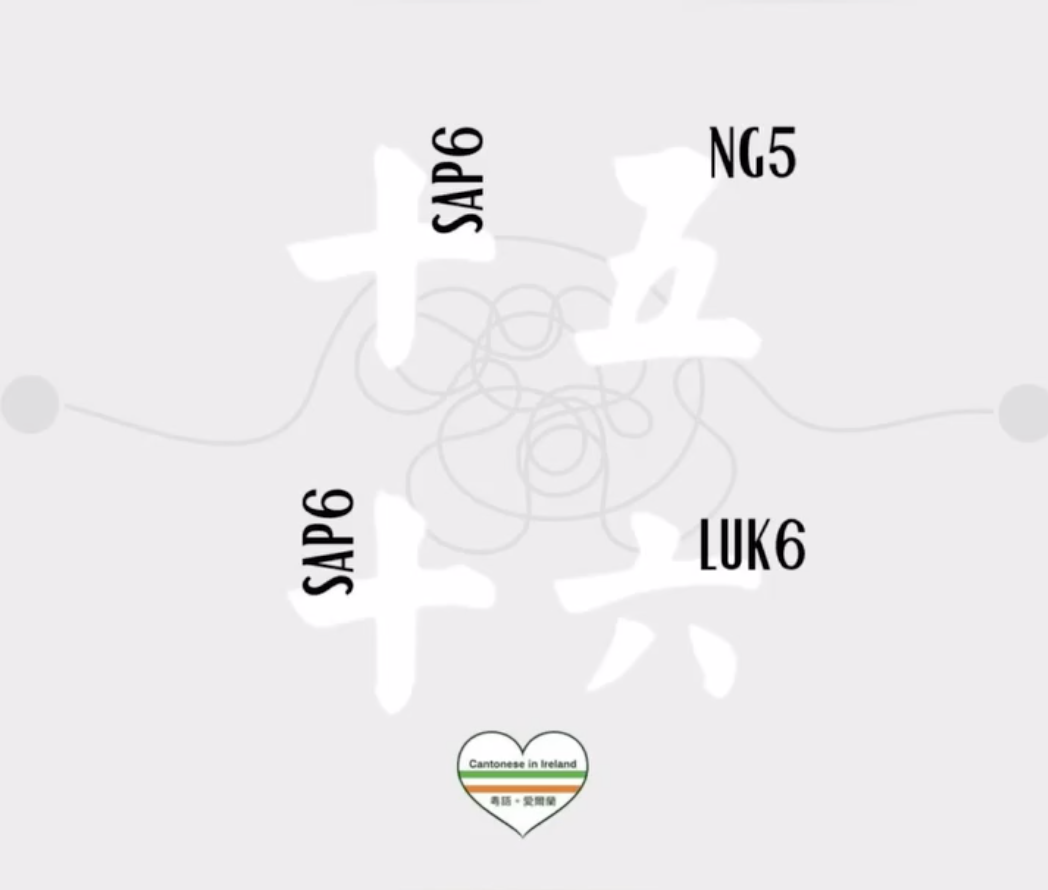Weekly Cantonese: sap6 ng5 sap6 luk6 每週廣東話: 十五十六