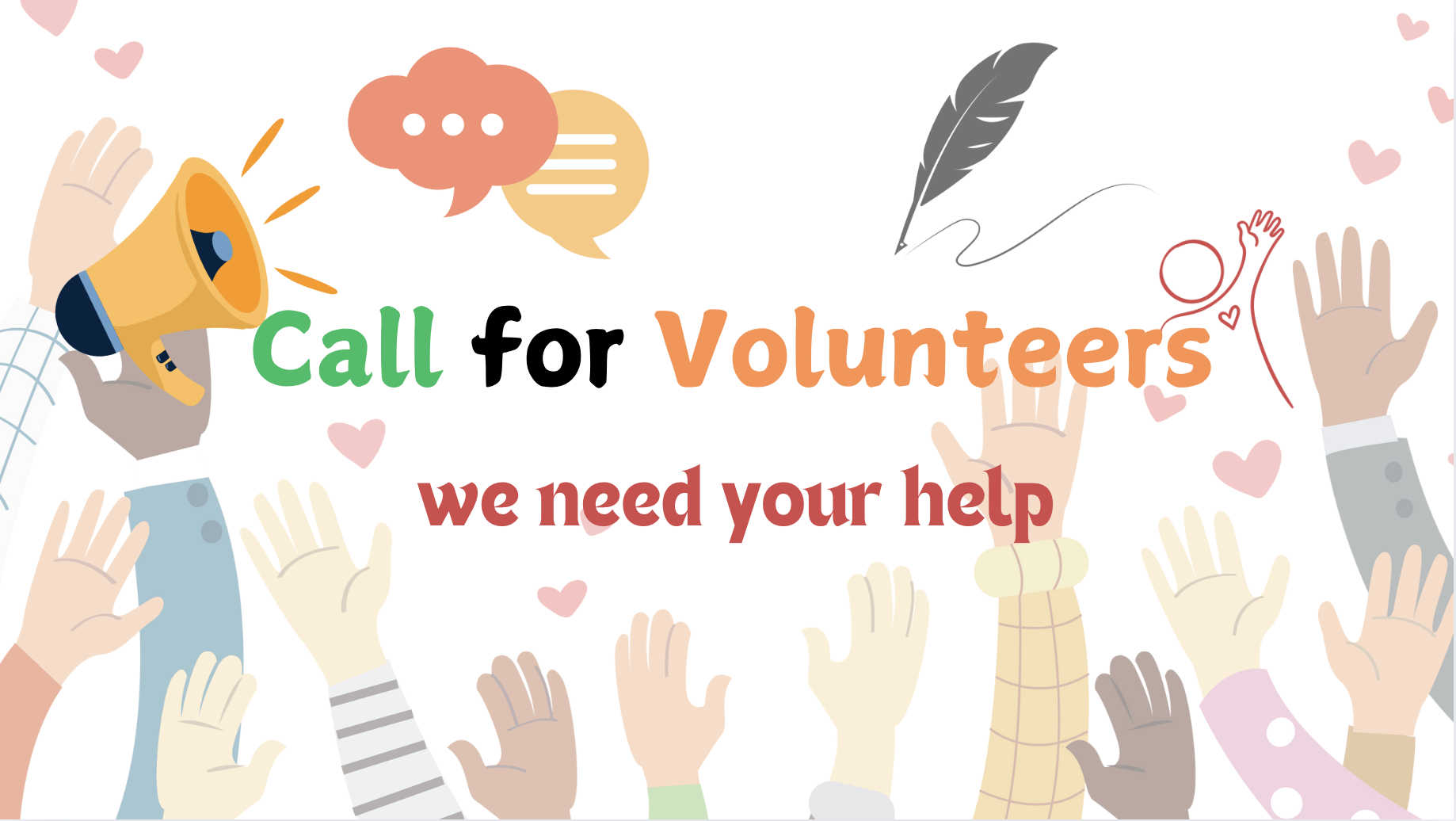 [Call to Action] Volunteer Recruitment&nbsp;&nbsp;招募志願者