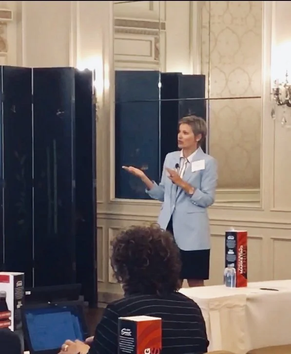 Tatsiana Gremyachinskiy speaking at the Digital Marketing for Medical Devices Conference in San Diego, 2019. Topic: Set the right KPIs for your campaign’s Success.