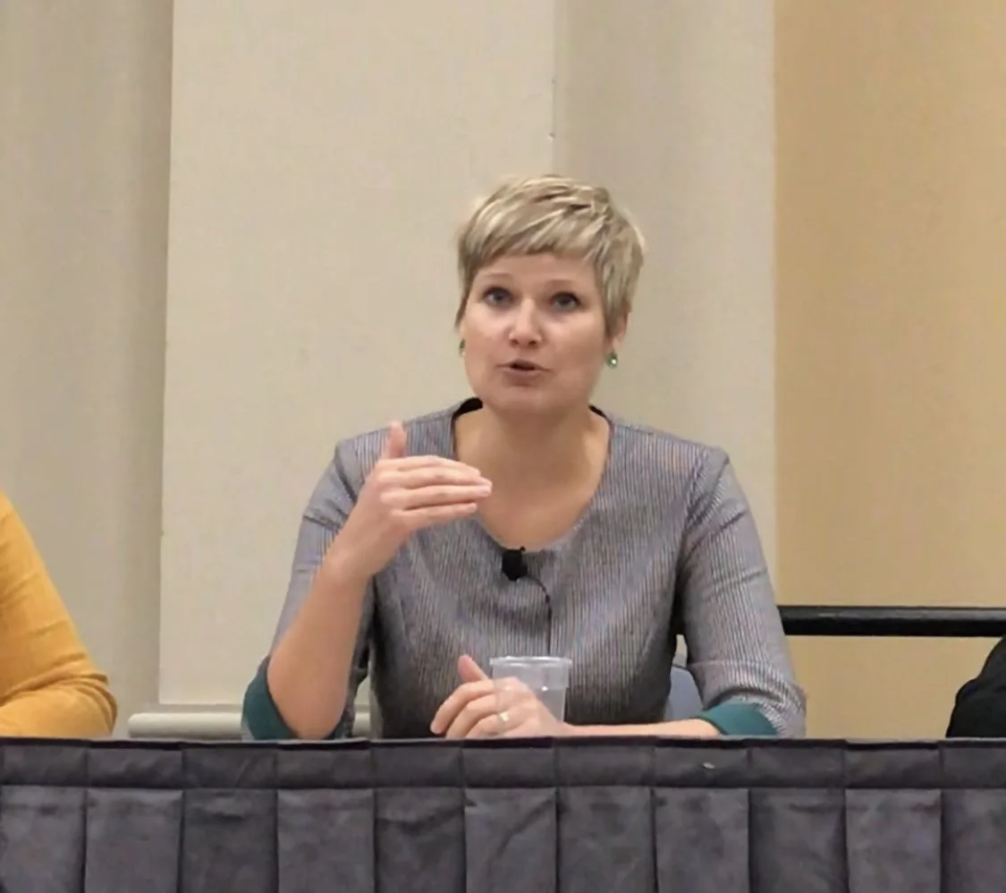 Tatsiana Gremyachinskiy speaking at the Digital Pharma East Conference in Philadelphia, 2018