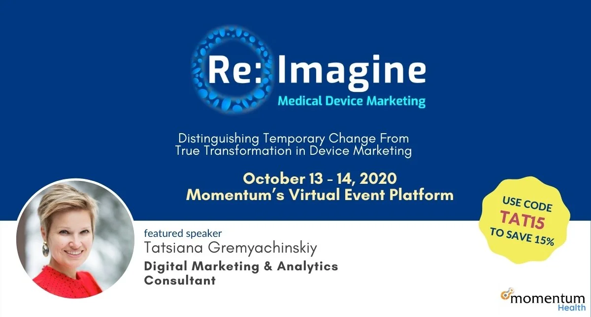 Tatsiana Gremyachinskiy speaking at the Strategic HCP Partnership Summit, Virtual event in 2020 (Covid-era)