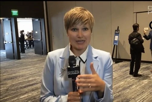 Tatsiana Gremyachinskiy speaking at Digital Pharma West Conference in San Francisco Bay Area, 2018