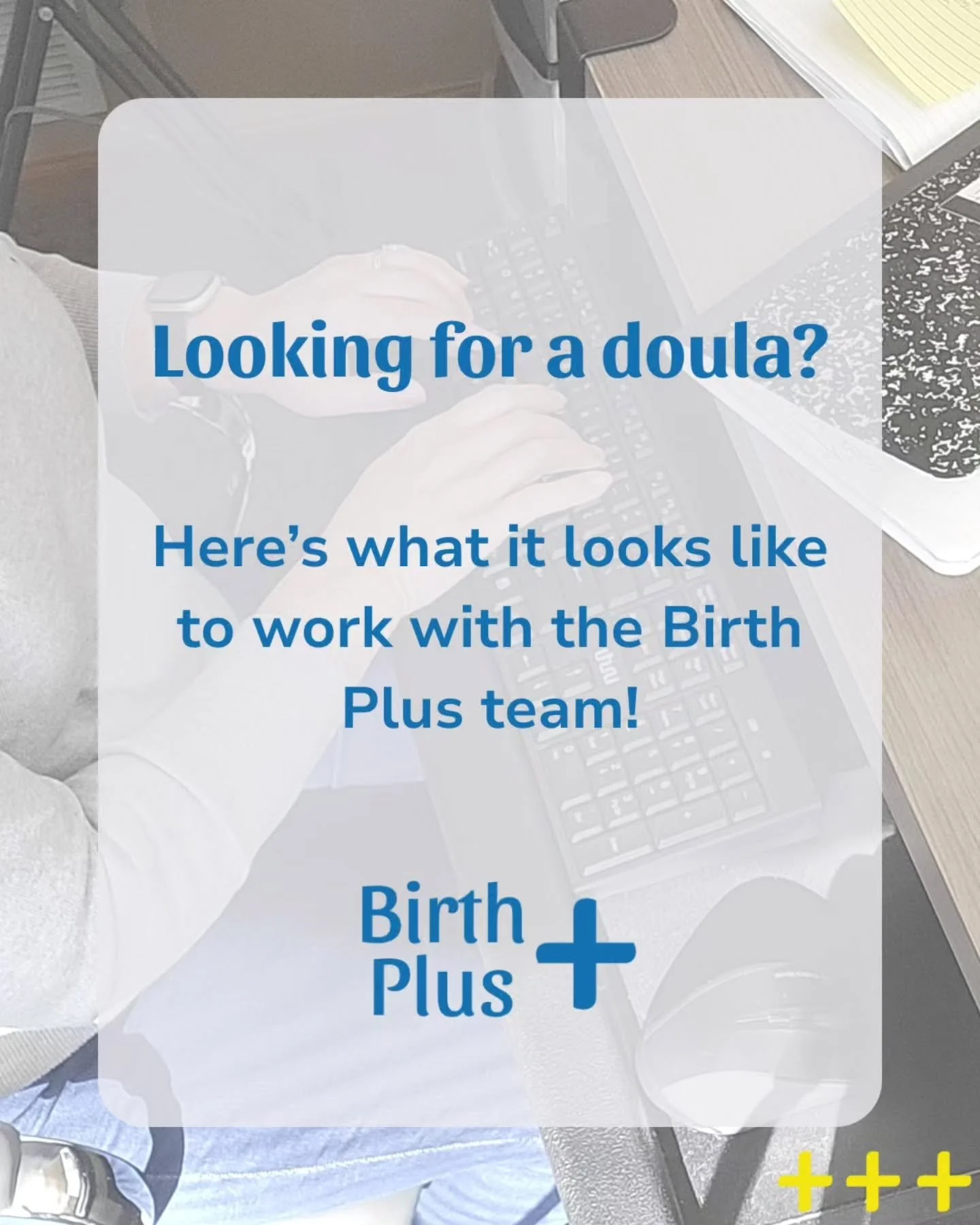 Looking for a birth doula? A postpartum doula? Both? Here's what it looks like to work with the Birth Plus team! You'll work with your selected doulas for individualized support AND benefit from our collaborative and supportive agency model, with dis
