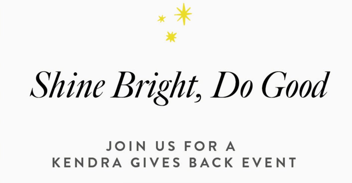 Kendra Gives Back