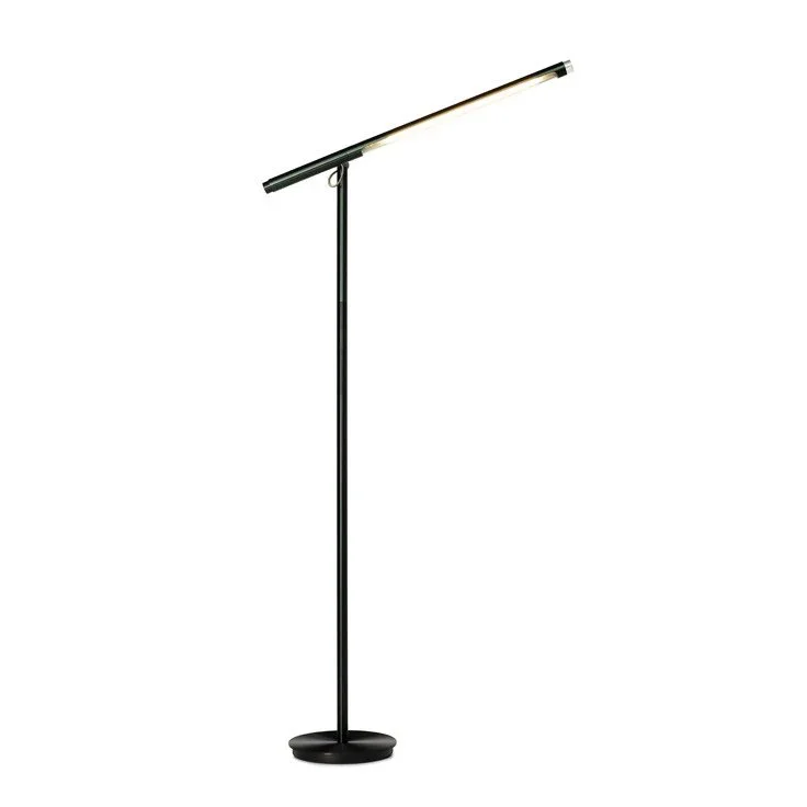 Pablo Brazo Floor Lamp in black finish with adjustable arm