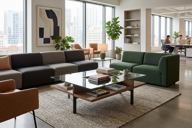 Terrace coffee table rec Put this image in a modern office lounge.png