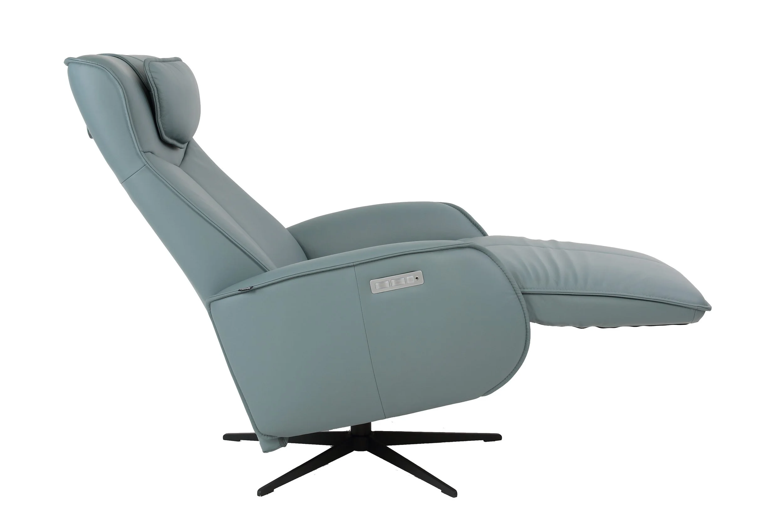 Fjords Axel Recliner fully extended in recline position