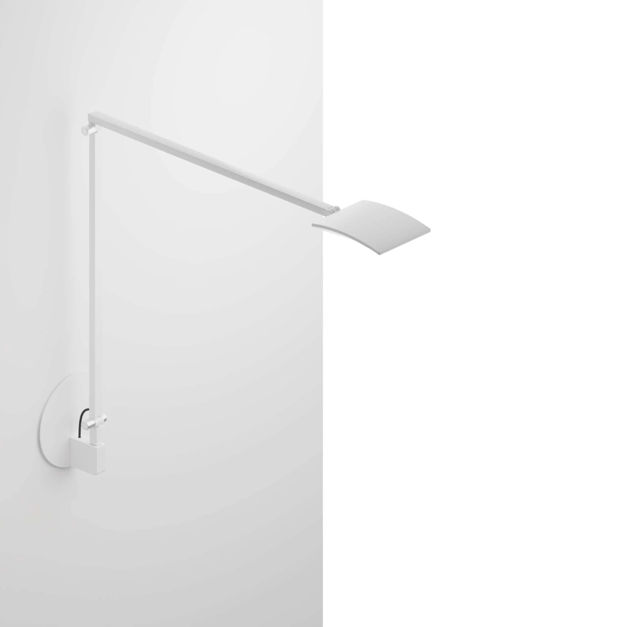 Koncept Mosso Pro Wall Light in white finish against neutral wall