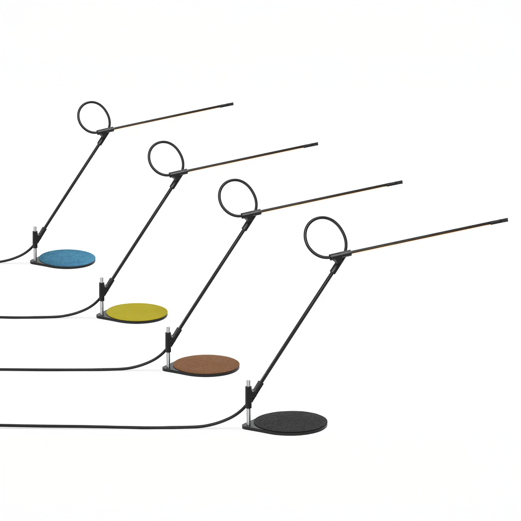 Collection of Pablo Superlight Table Lamps in multiple colors and angles