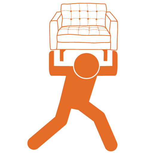 Icon of Houseworks delivery person moving furniture