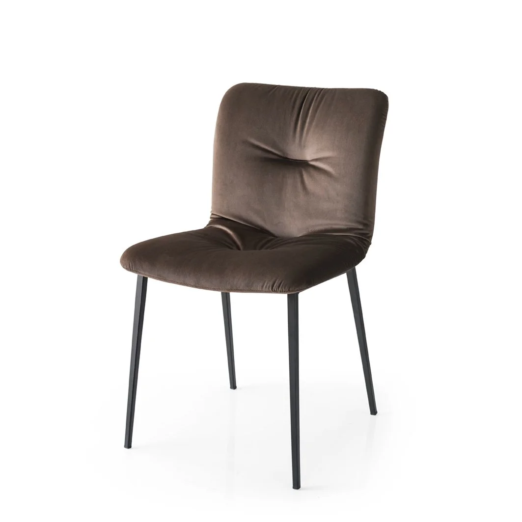 Annie Soft Chair in dark brown with soft cushioned seat