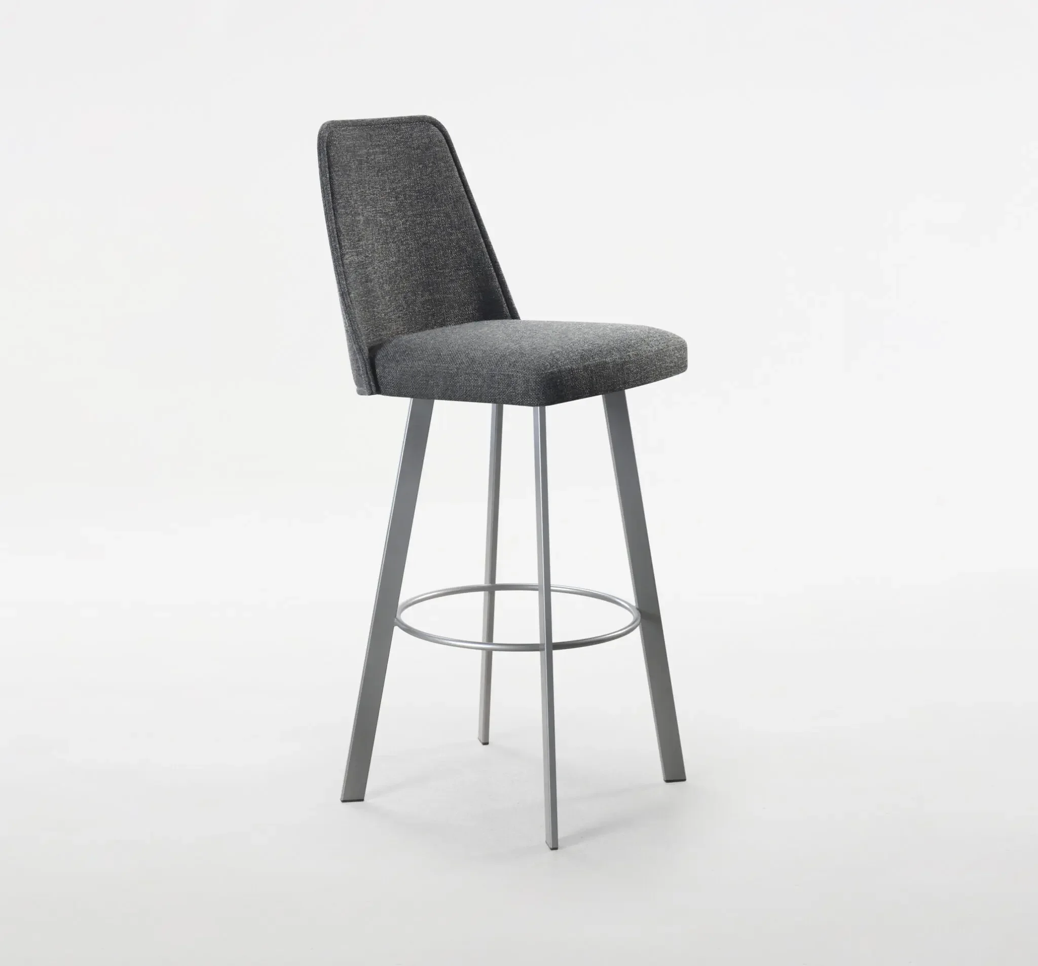 Sofia Stool by Trica – modern upholstered bar stool with grey metal base