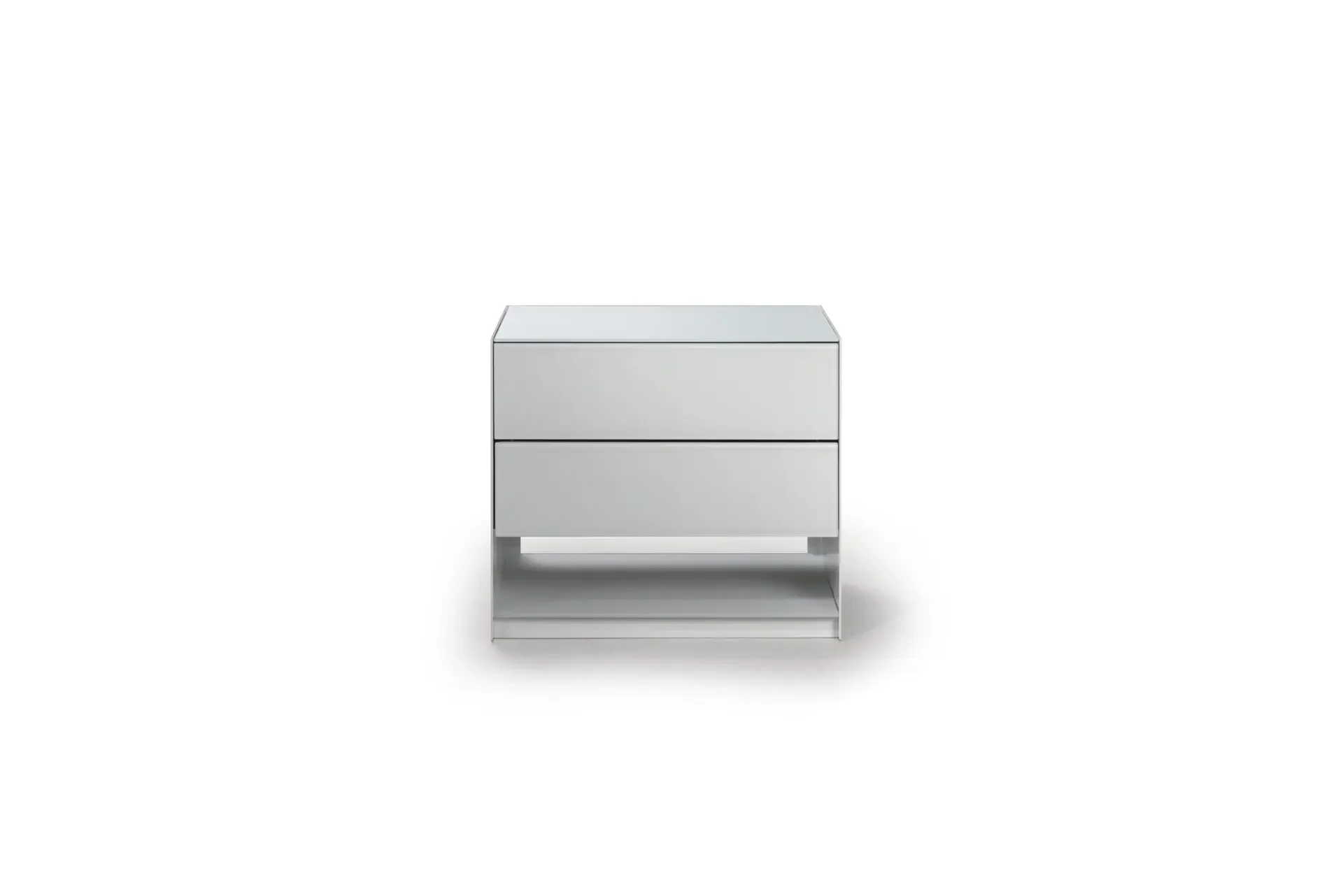 Absolute 2-Drawer Nightstand compact design side view
