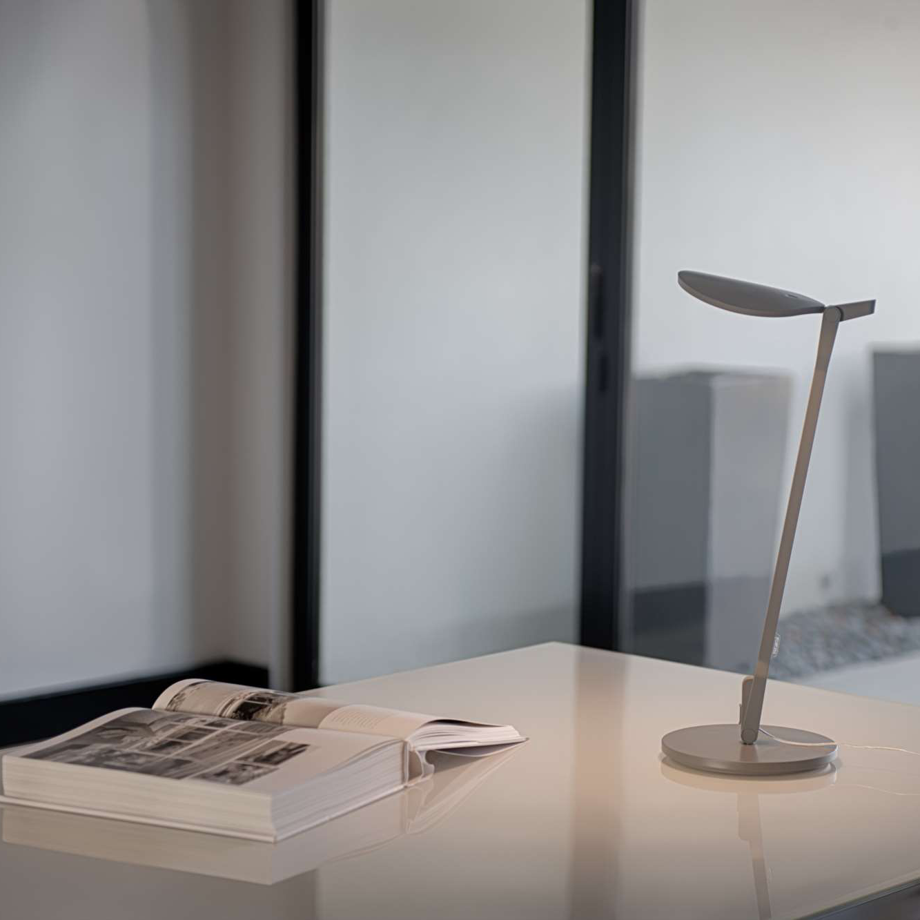 Gray Splitty Desk Lamp for office workspace