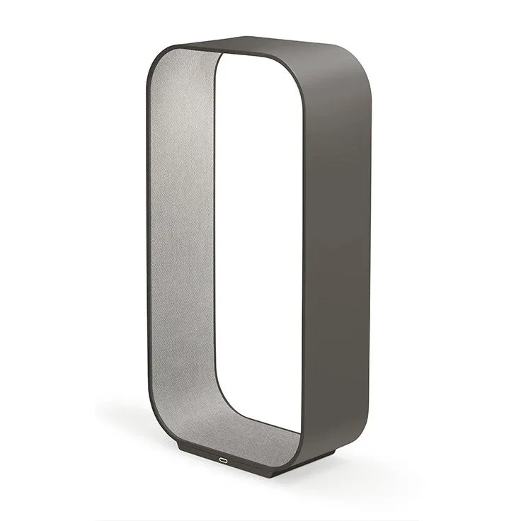 Pablo Contour Table Lamp in dark finish with metallic interior