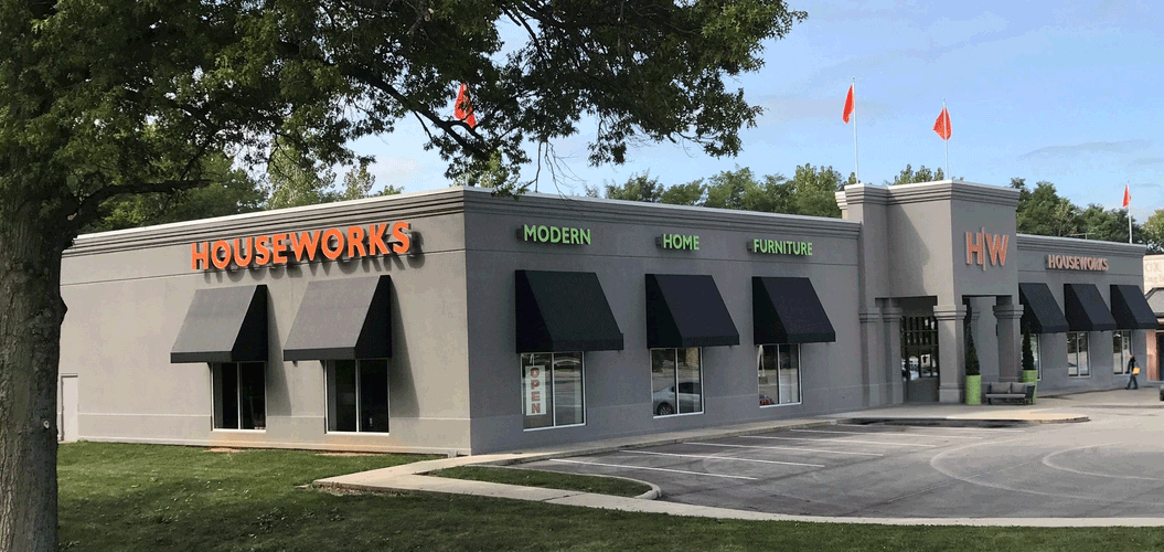 storefront exterior shot of HOUSEWORKS