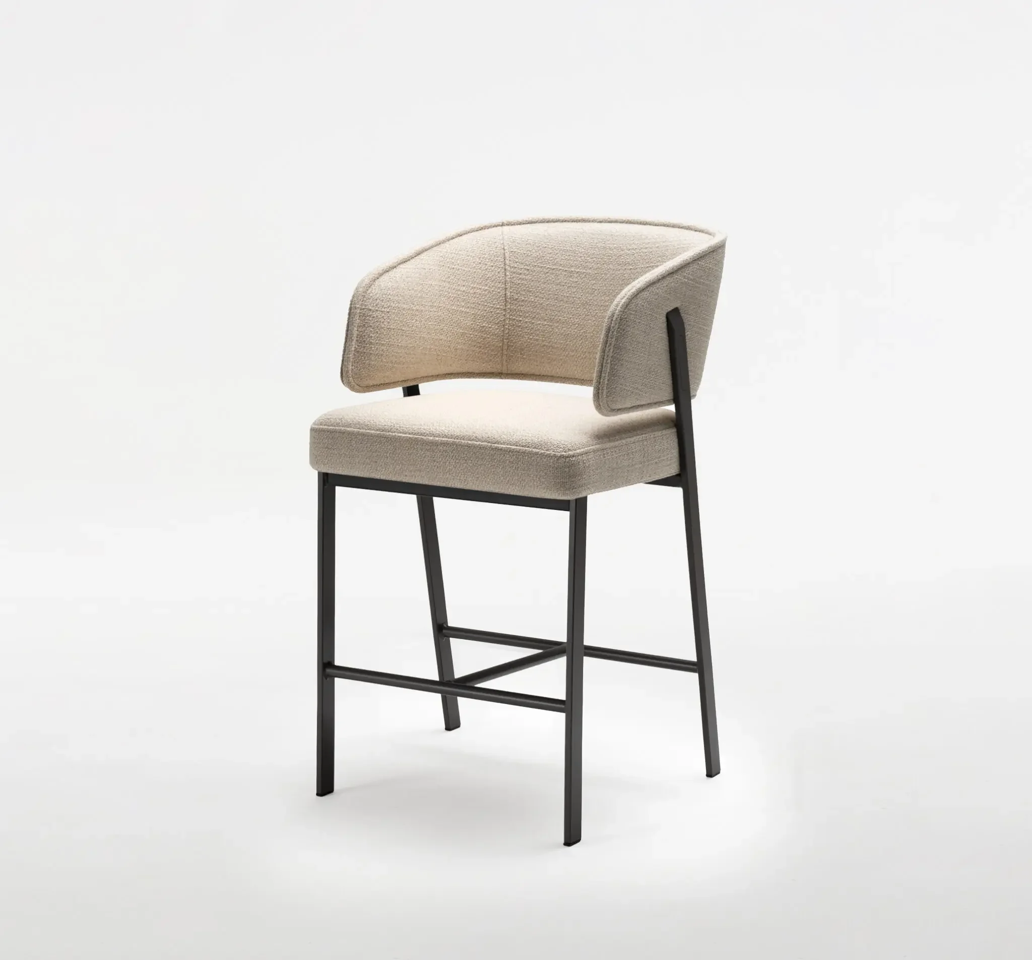 Madison Stool three-quarter view displaying cushioned seat and modern silhouette