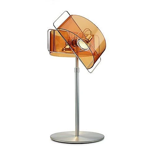 Pablo Gloss Table Lamp in amber shade on modern base