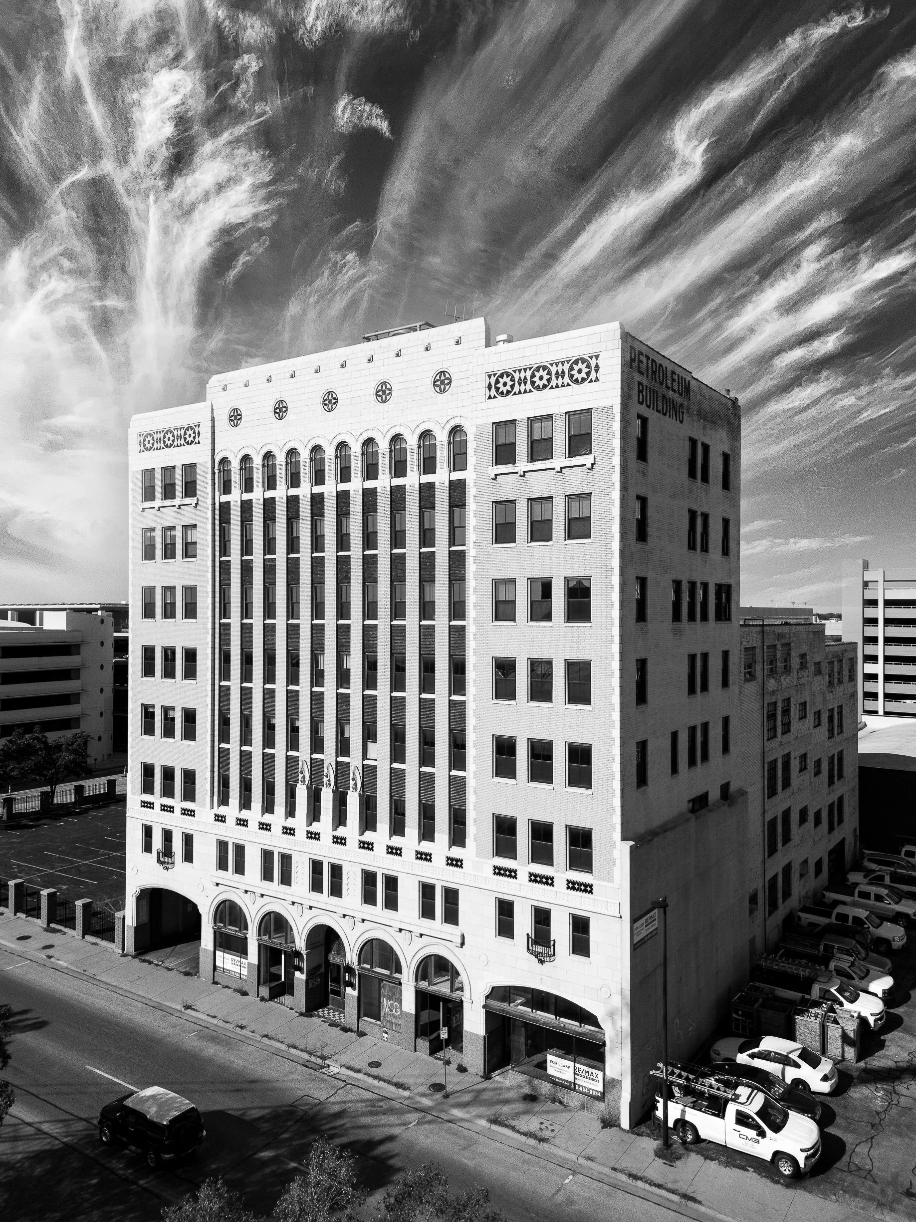 Petroleum Wichita Black and White Clouds