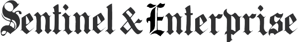 Text reading 'Sentinel & Enterprise' in blackletter font