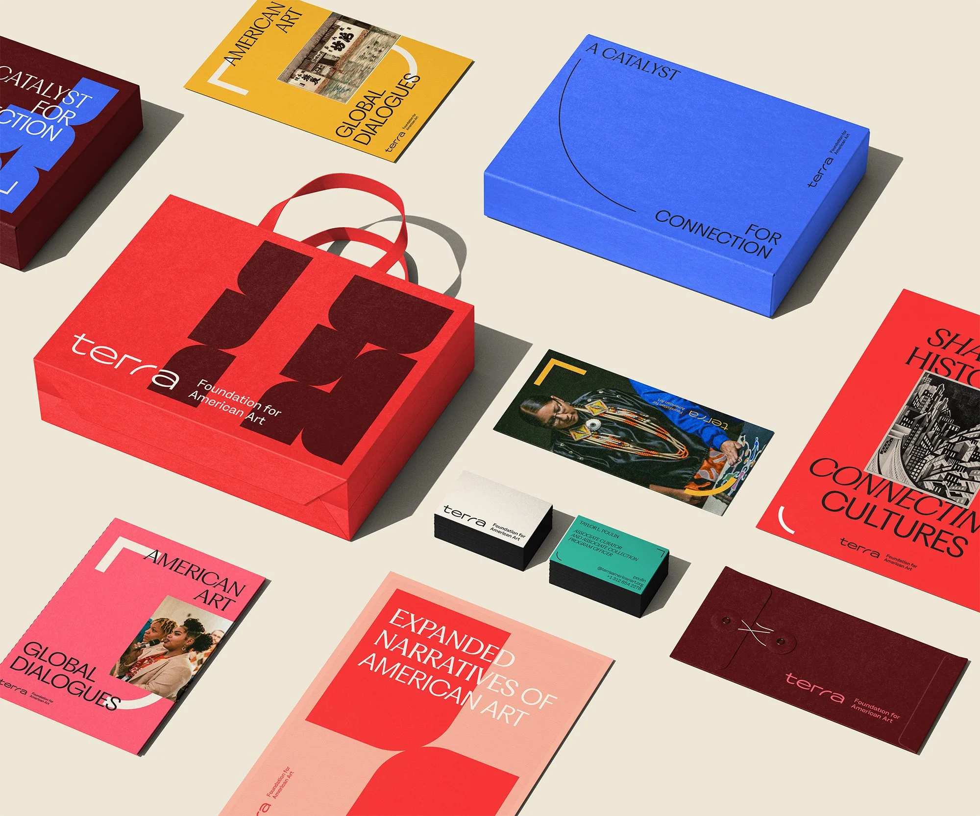 Showcase image of Terra Foundation branded items