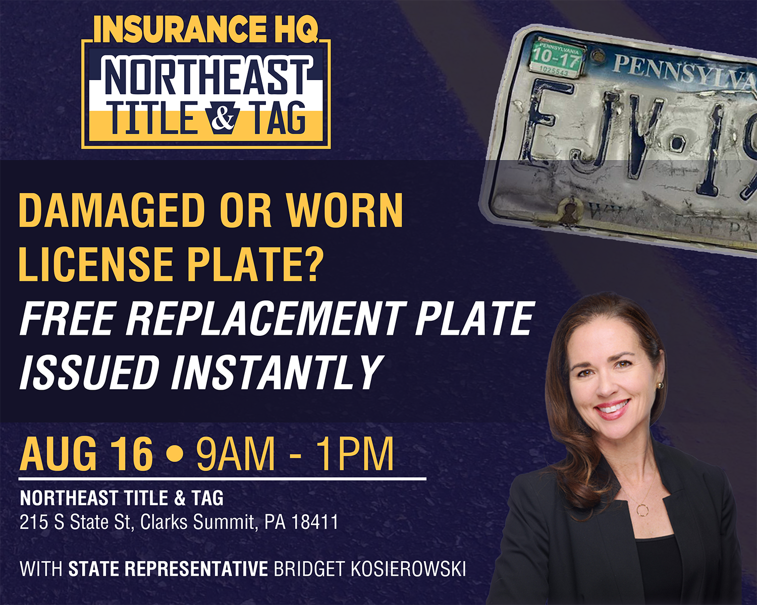 Peeling Plate Rally W/ State Rep Bridget Kosierowski @ Clarks Summit Office