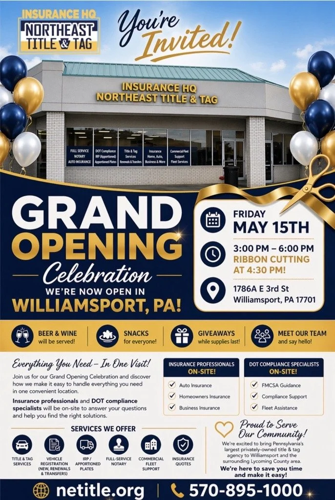 Williamsport Grand Opening Celebration