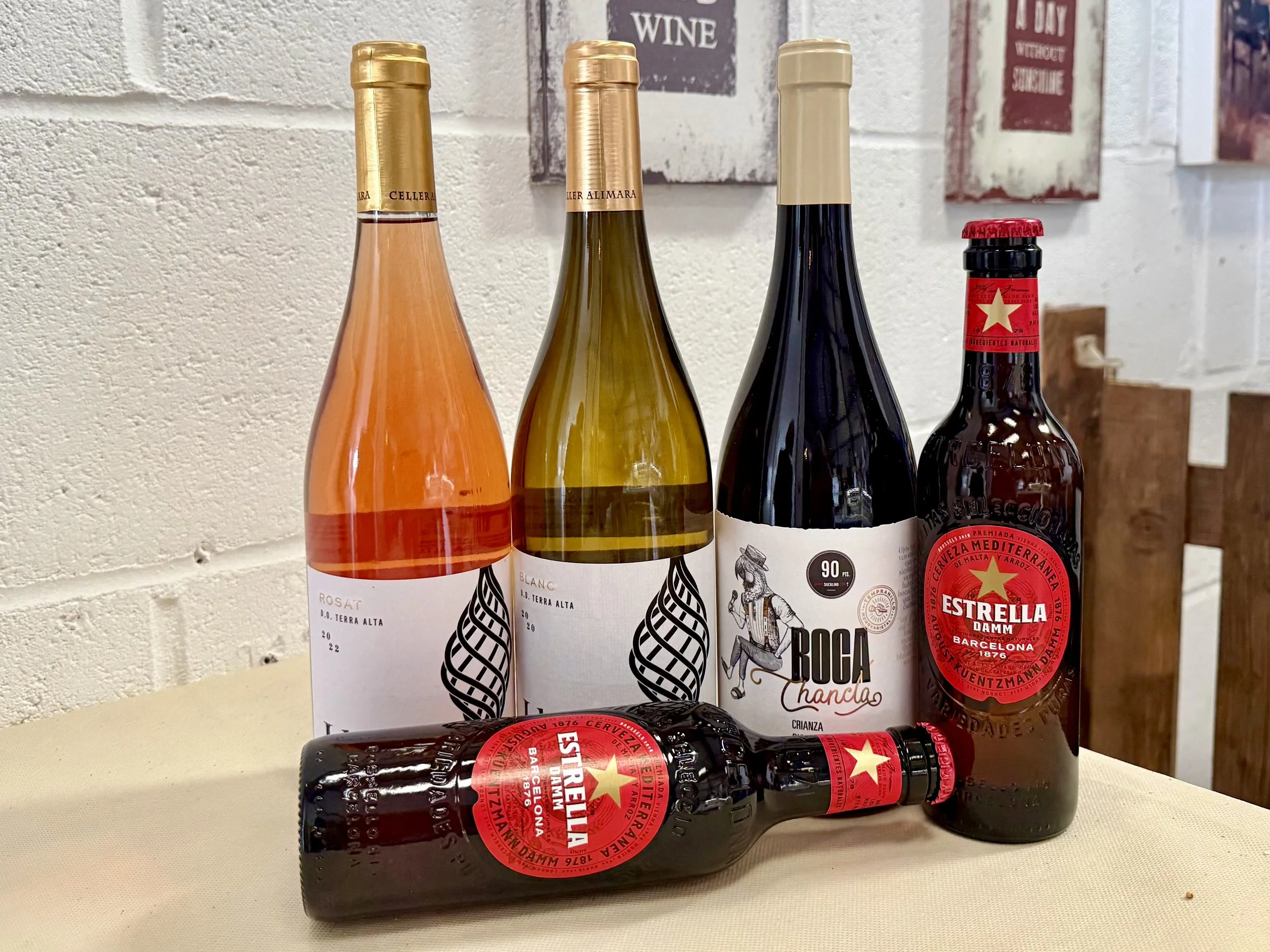 Spanish wines and beer