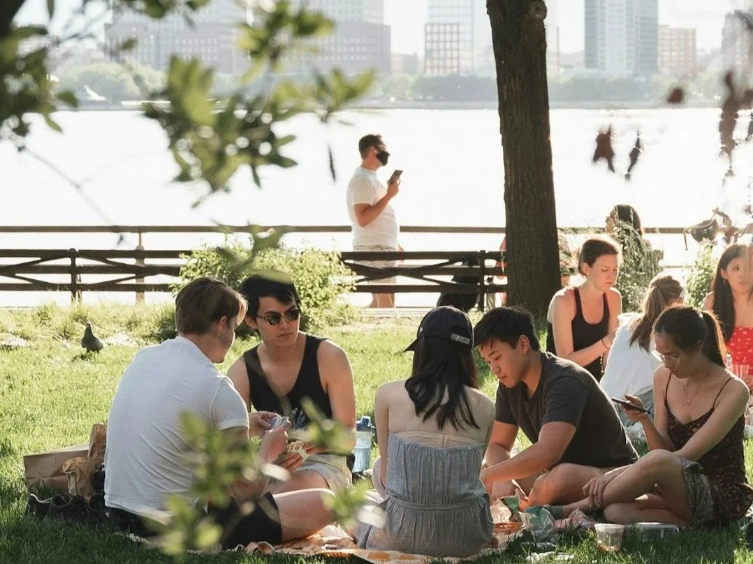 People having a picnic