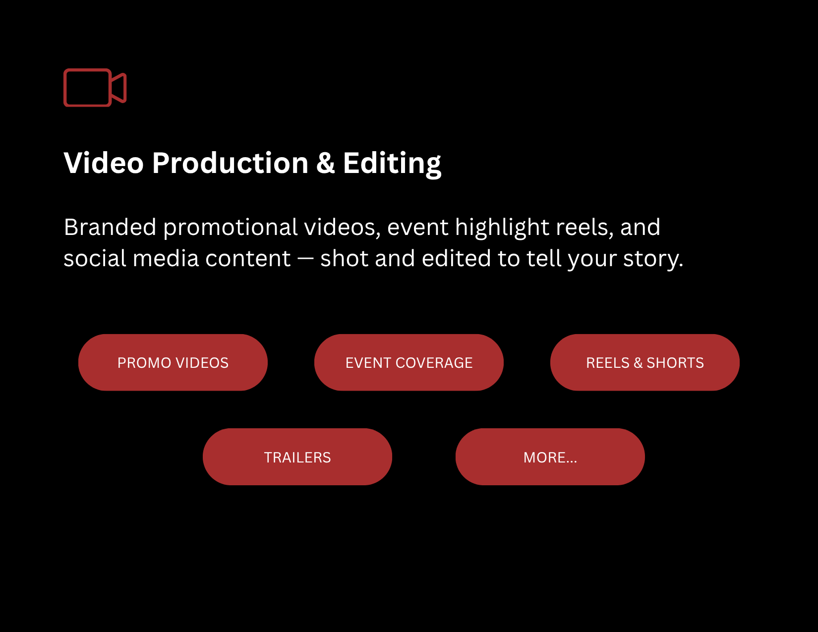 Video Production Portfolio