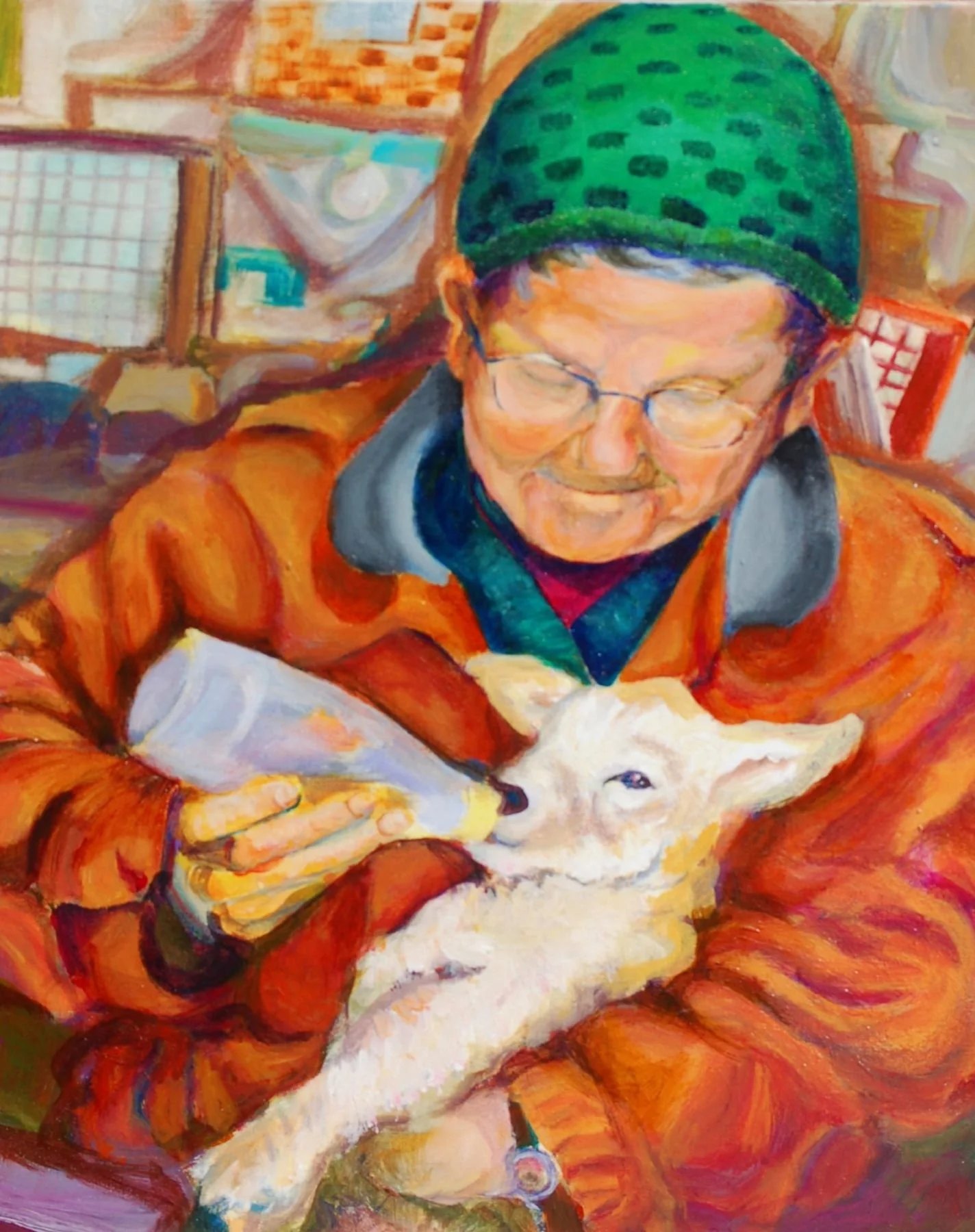 The Hypnotic Relaxation Portrait is a 9" x12" acrylic painting on canvas, inspired by Pamela Eveline’s Hypnotic session to resolve stress and enhance confidence. This artwork captures the serene essence and inspiration of deep hypnosis.