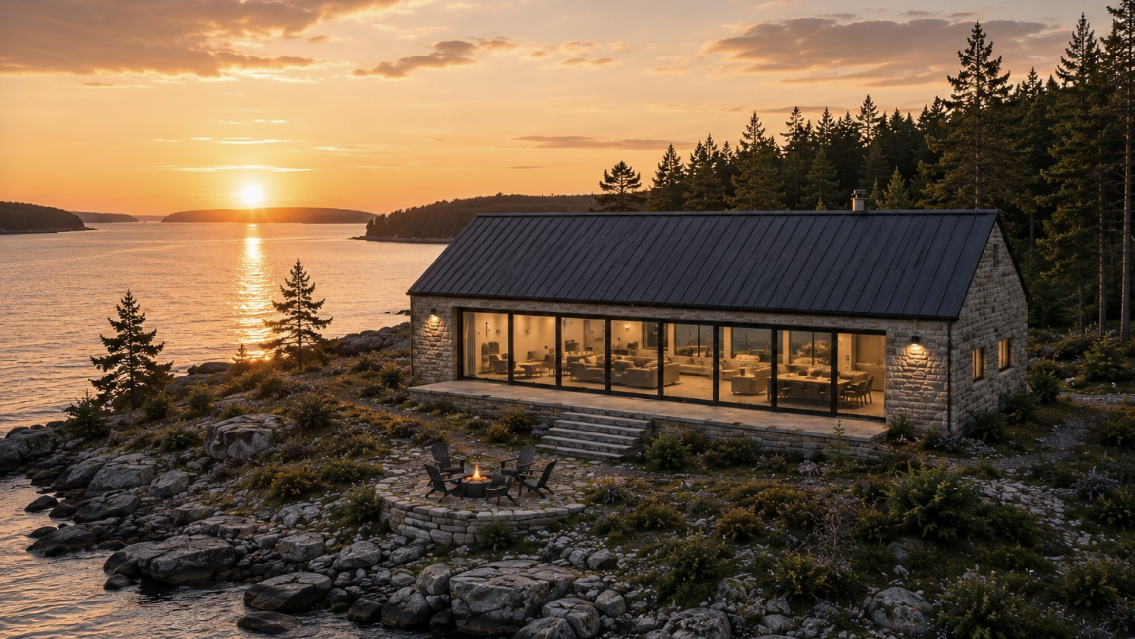 A Waterfront Residence Concept for the Maine Coast