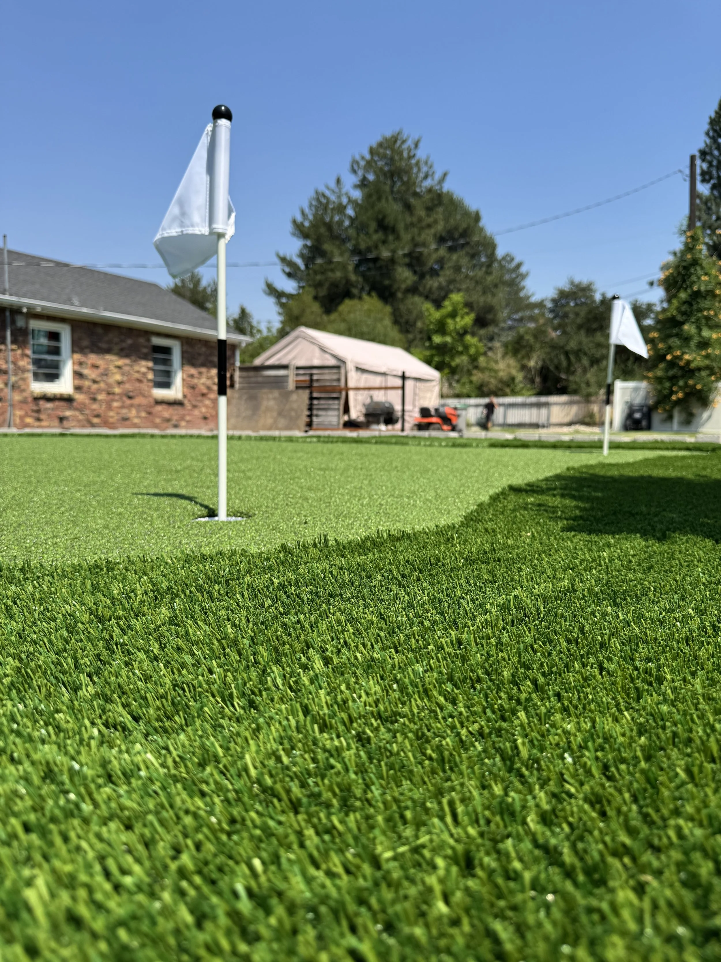 Mini golf putting green custom build