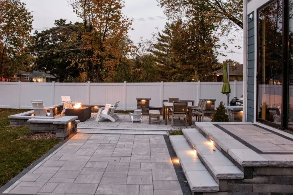 paver patio installed in eagle, idaho