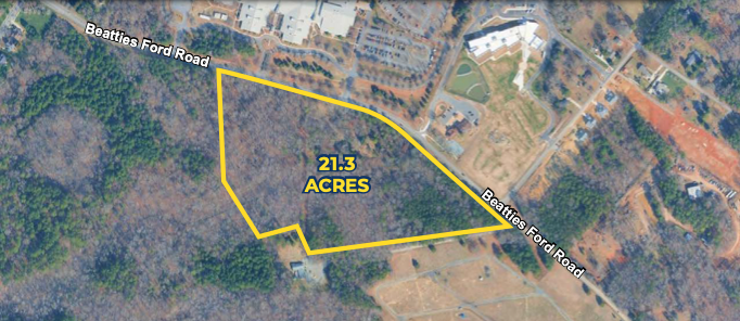 Land For Sale: ±21.3 Acres in Huntersville, NC - $2,200,000