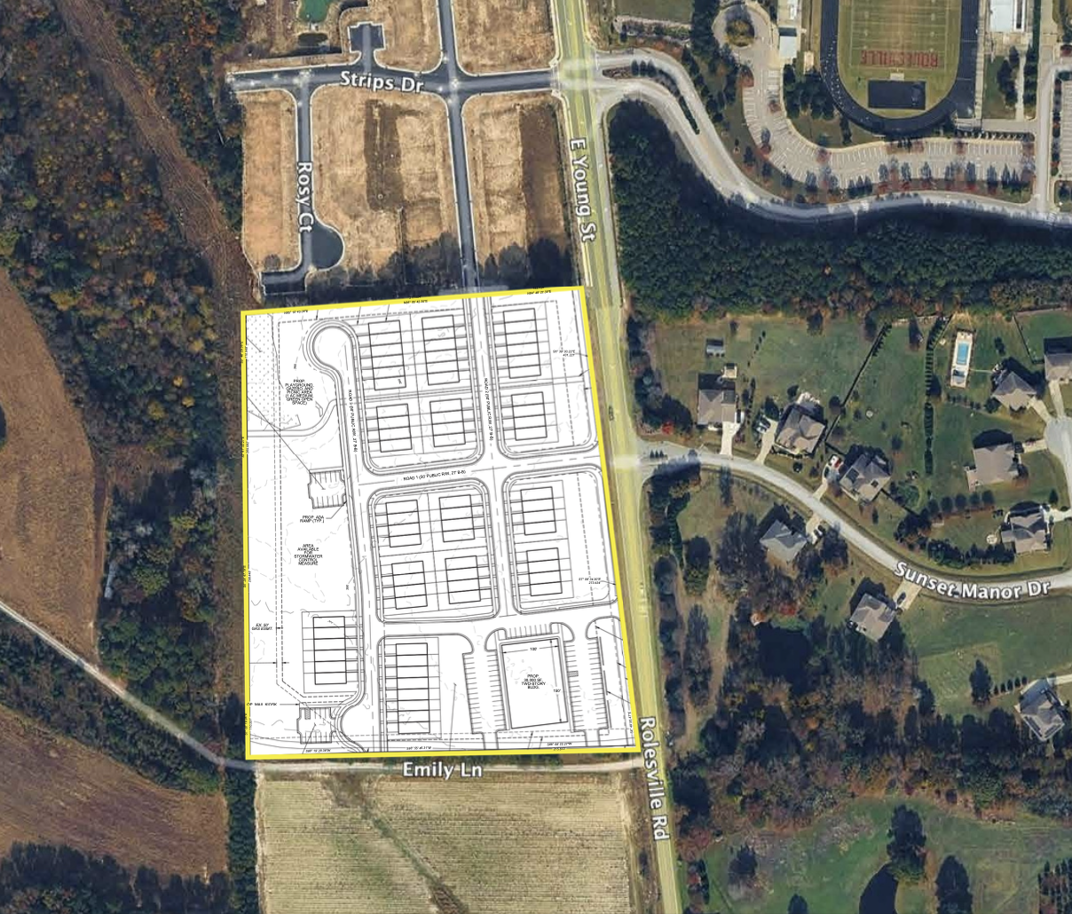 Townhome Lots For Sale: +/- 11.78 Acres Rolesville