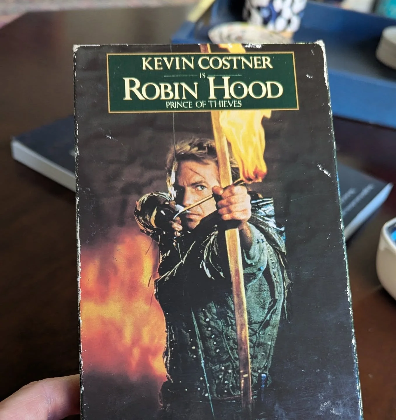 12 year old me's love for @kevincostner in Robin Hood ran as deep as 13 year old me's love for Kev in The Bodyguard. But don't think I need to keep the VHS copy any longer. #kevincostner #decluttering